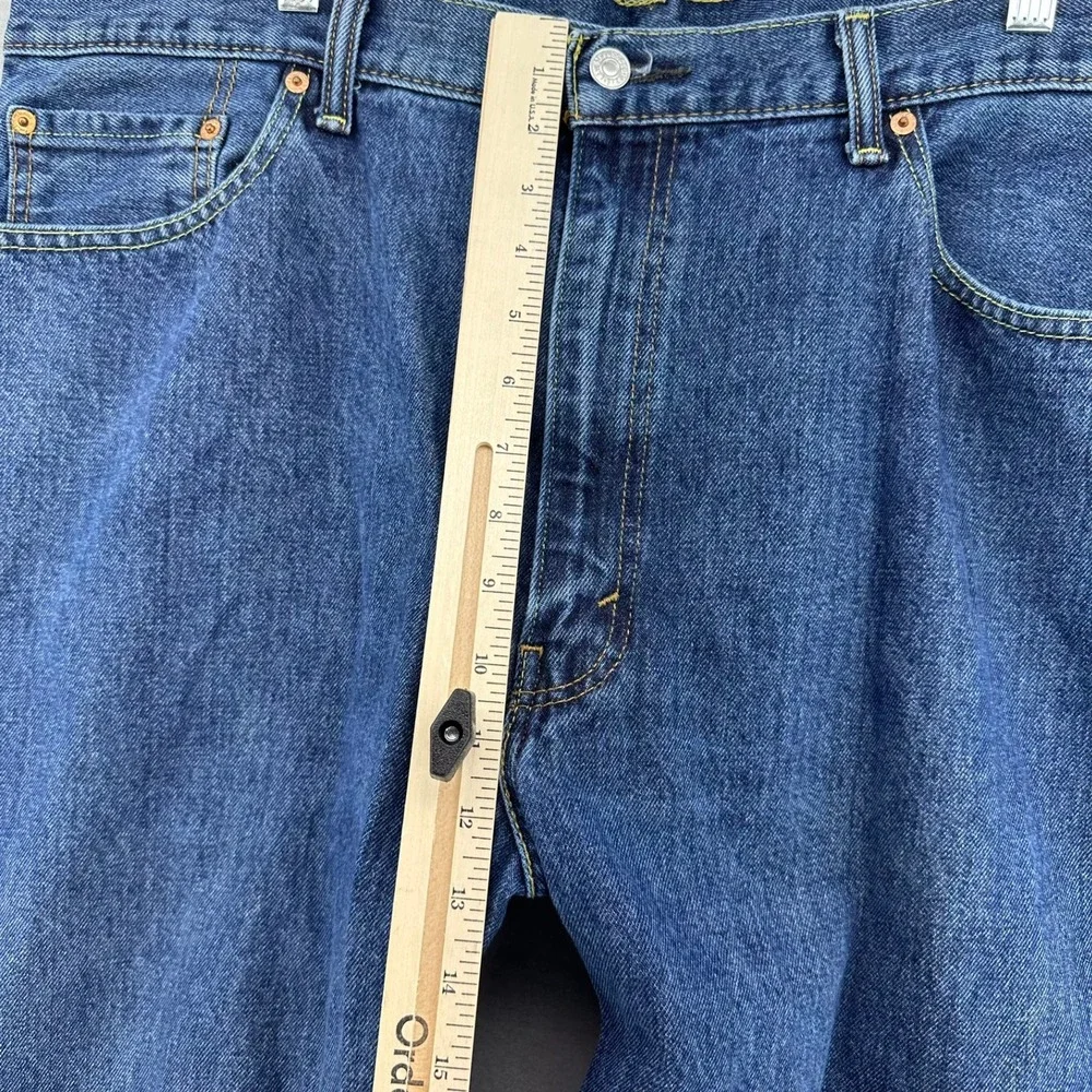 2014 Levi Strauss 550 Relaxed Fit Blue Jeans Denim Mens W42 L32 Loose Baggy Dad